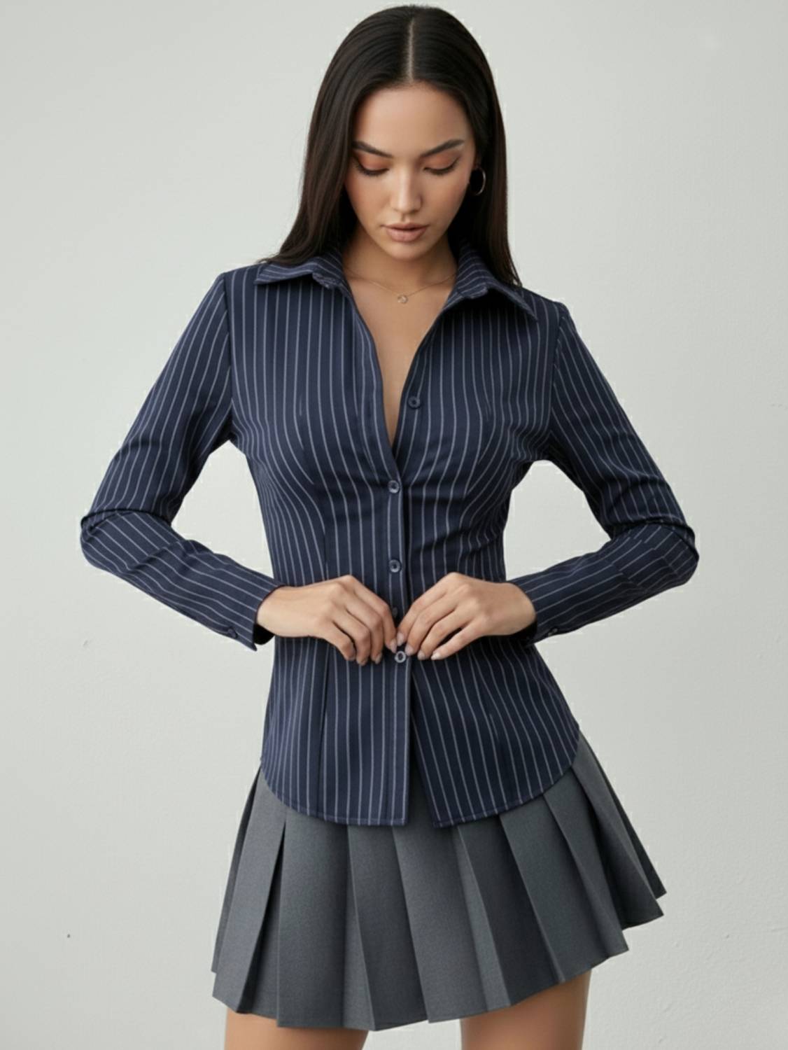 Women Slimfit Casual Shirt - Image 3