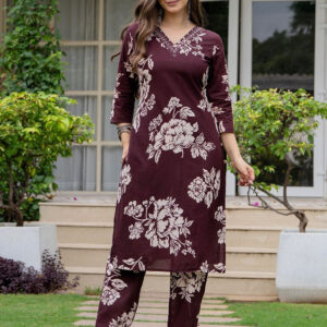 Floral Cotton Women Costume