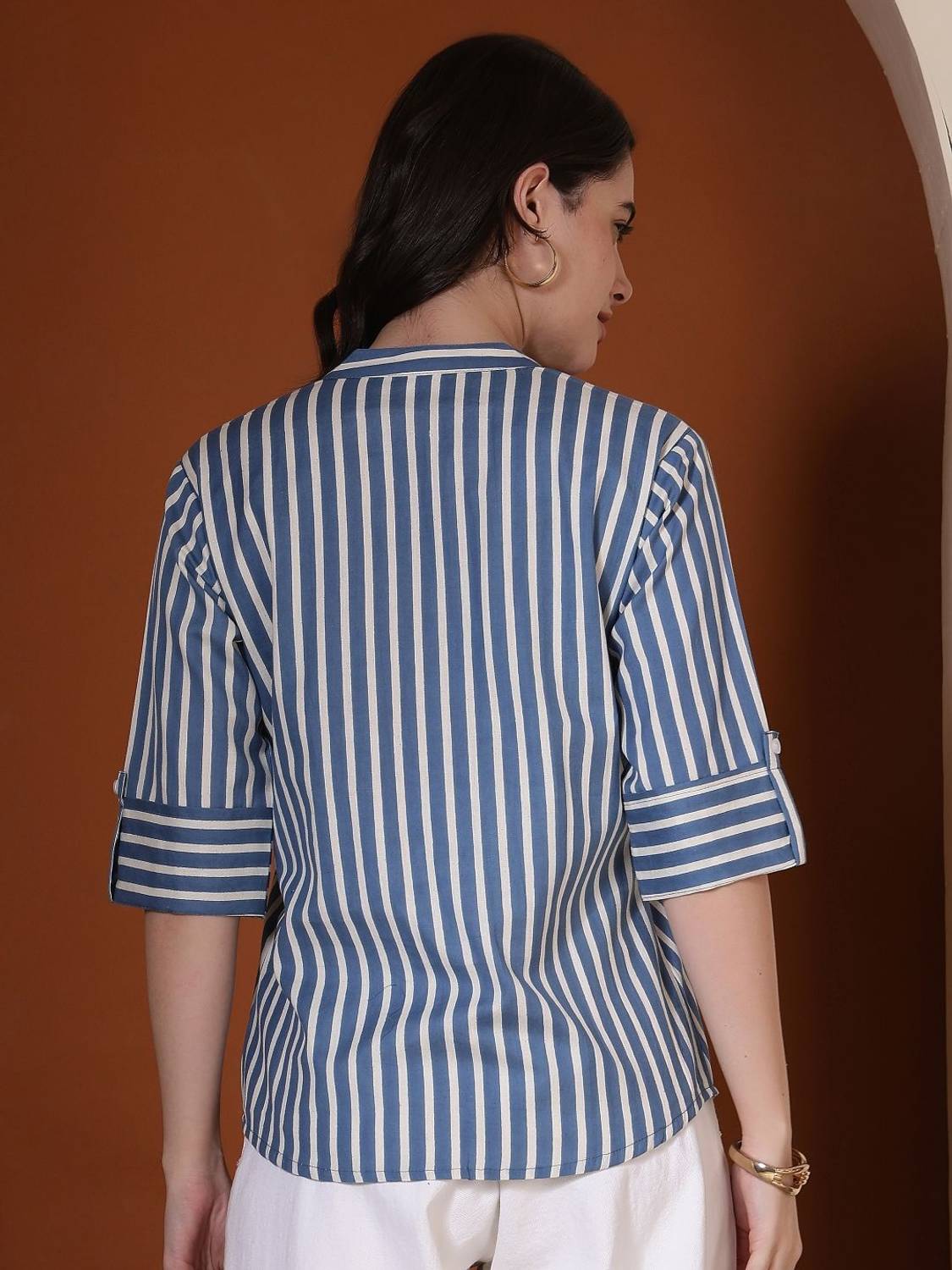 Regularfit Mandarin Casual Shirt
