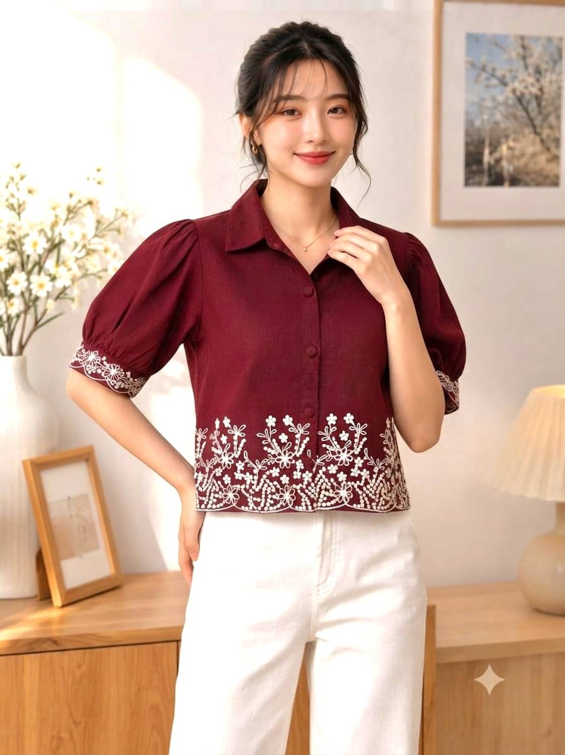 Regular Fit Embroidered Shirt